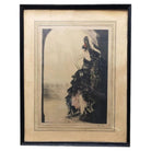 Art Deco Era "Rosita" Colored Etching Signed Don Jose in Original Frame