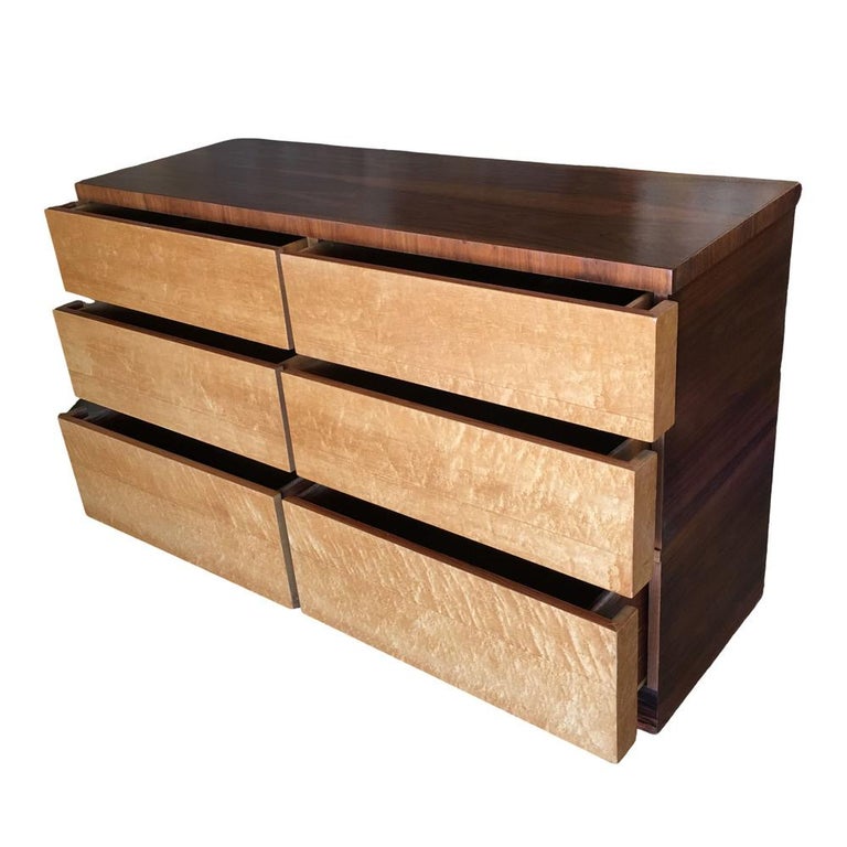 Eliel Saarinen Inspired Streamline Moderne 6-Drawer Dresser