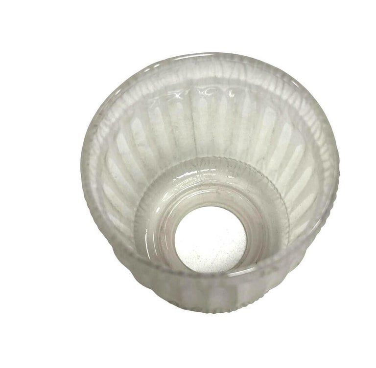 Art Nouveau Lamp Bell Frosted Glass Shade